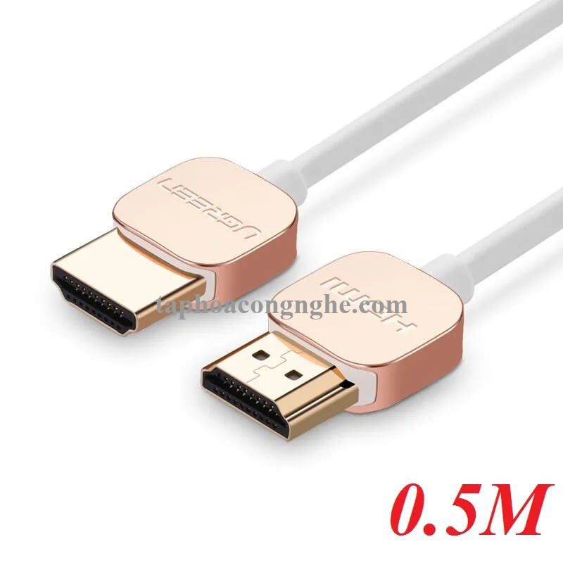 Ugreen 10473 0.5M Hdmi Cable Ultra Slim Version 2.0 19 + 1 HD117 30010473